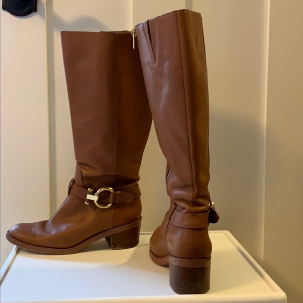 Coach Extended Calf Carolina Boots 8B - $75